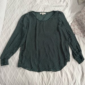 Polka dot blouse